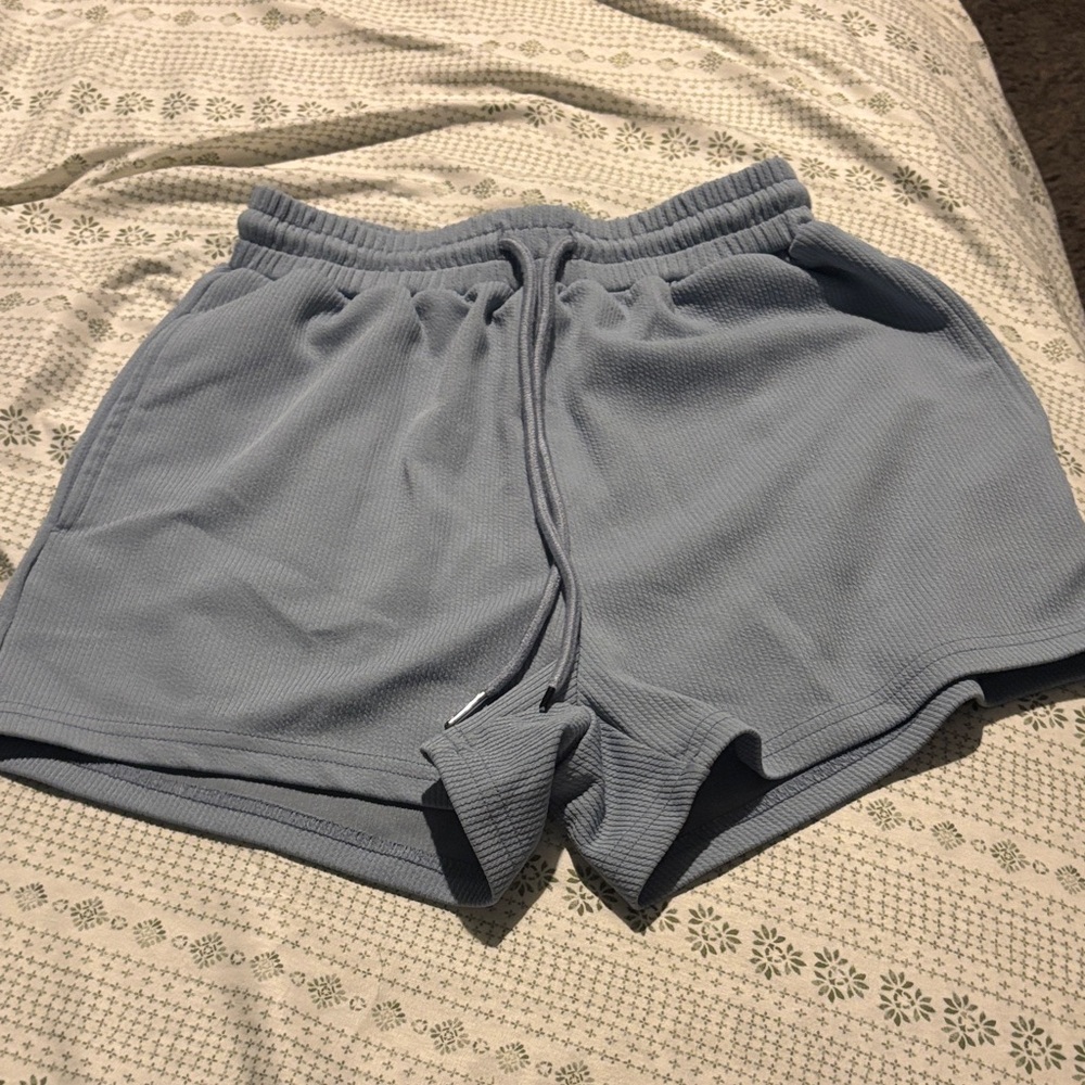 SHEIN Sky Blue Athletic Shorts